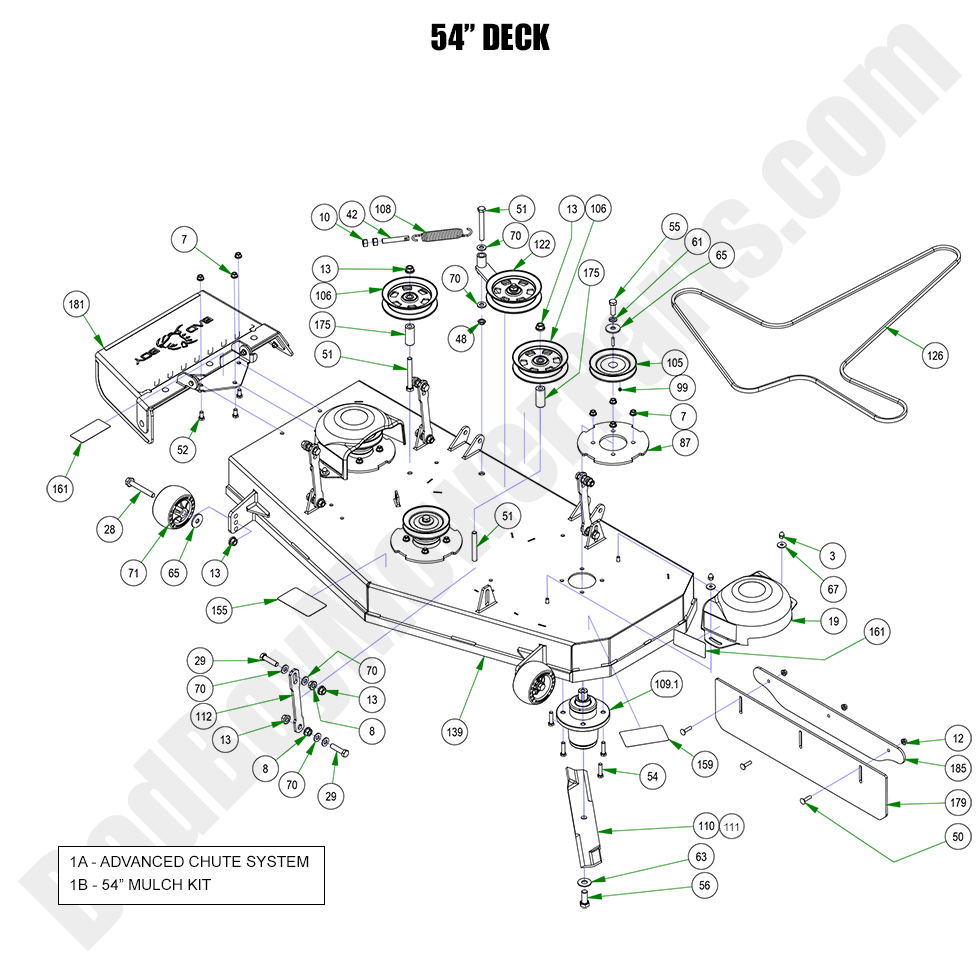 2023 Walk Behind - 54" Deck Assembly